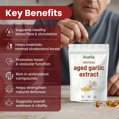 Aged Garlic Extract - 7500mg Odorless Softgels