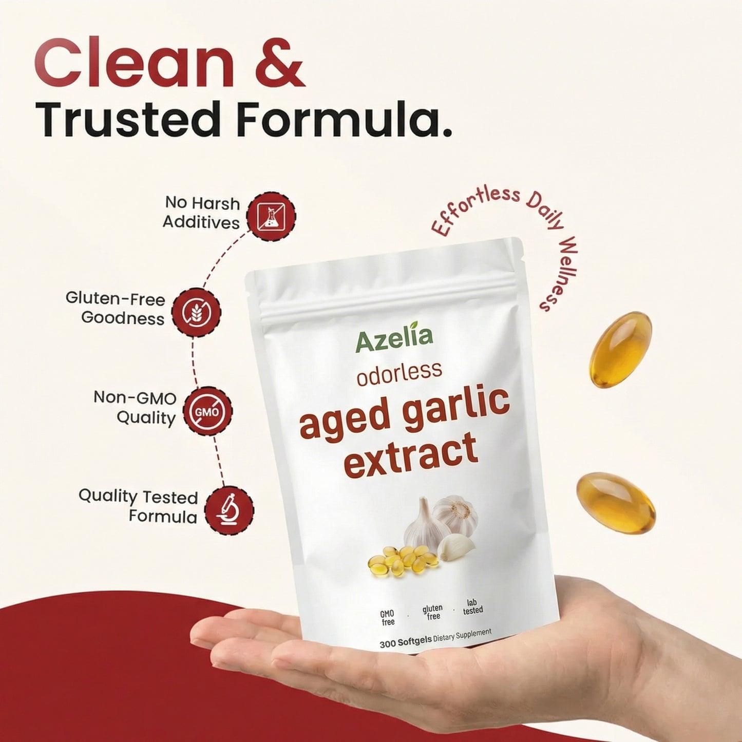 Aged Garlic Extract - 7500mg Odorless Softgels